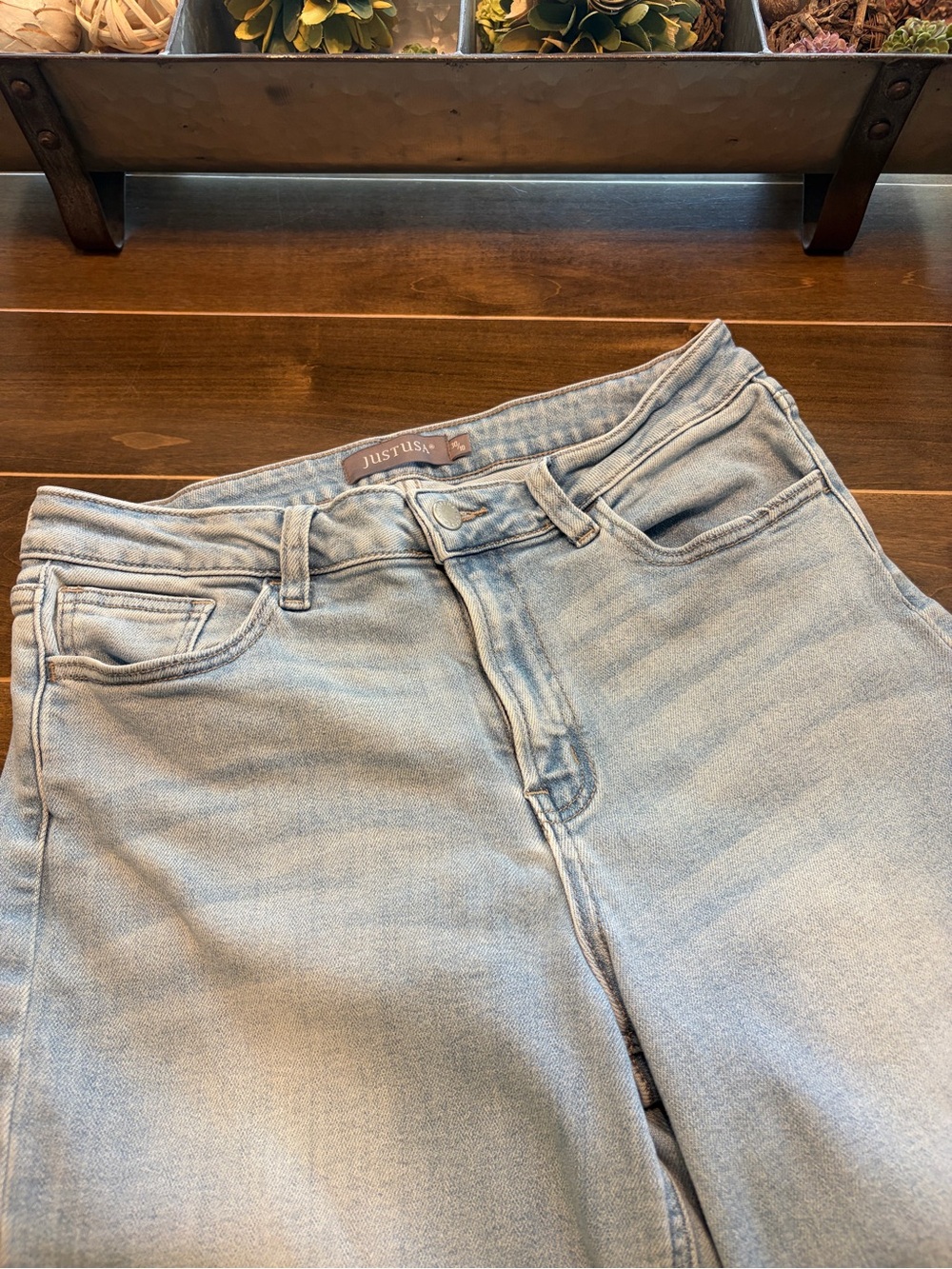 Just USA Light Blue women’s wide leg Jeans